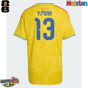 Kolumbia Yerry Mina #13 Kotipaita Naisten MM-kisat 2026 Lyhythihainen